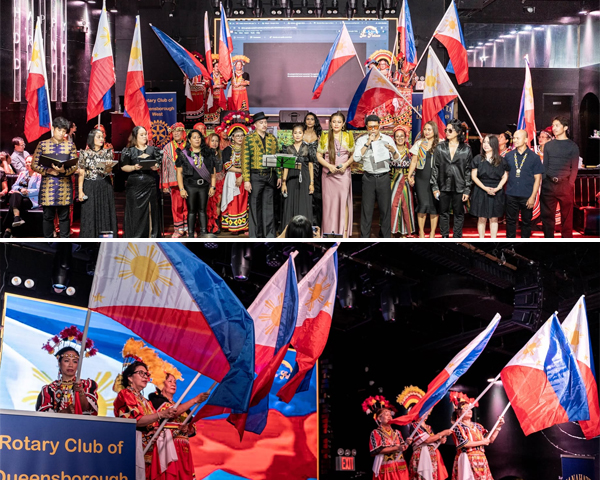 The Bayan Ko / Lupang Hinirang finale featuring all of the benefit concert's soloists and group performers